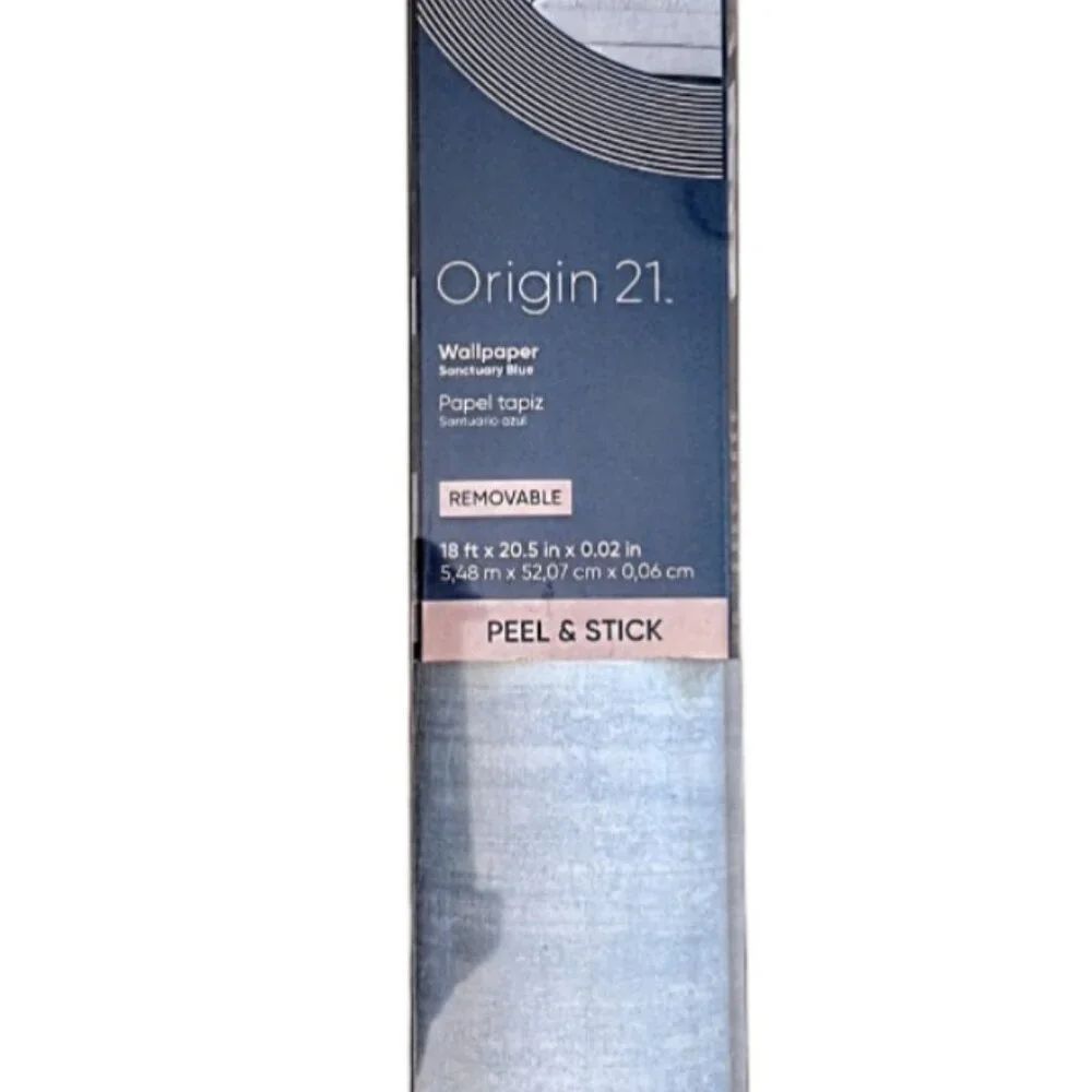 Origin 21 Sanctuary Blue Peel and Stick Wallpaper 18ftx20.5